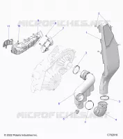 DRIVE TRAIN, CLUTCH COVER DUCTING