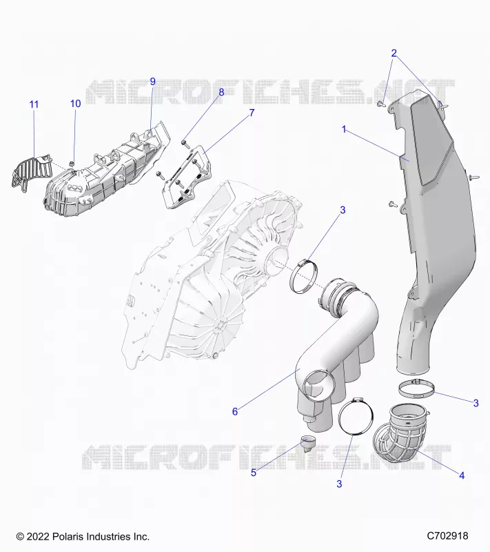 DRIVE TRAIN, CLUTCH COVER DUCTING