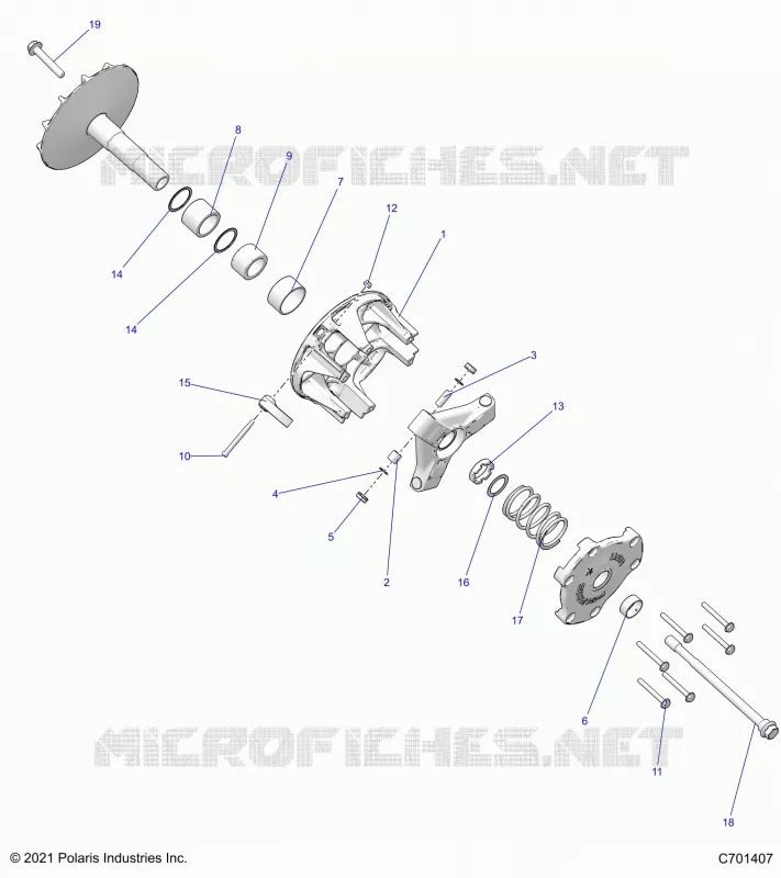 DRIVE TRAIN, PRIMARY CLUTCH