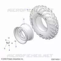 WHEELS, FRONT TIRE
