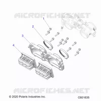 ENGINE, REED VALVE AND THROTTLE BODY ADAPTOR