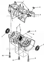 CRANKCASE ASSEMBLY 500 EFI 0942774 AND  EFI SKS 0942574 (49274127410033)