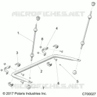 SUSPENSION, REAR STRUT STABILIZER