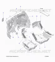 FLOOR PANELS, FRONT