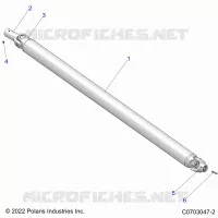 DRIVE TRAIN, PROP SHAFT,FRONT