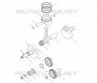 CRANKSHAFT AND PISTON
