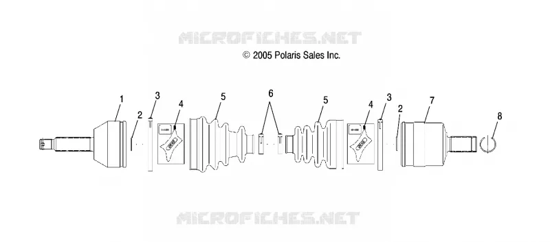 DRIVE REAR SHAFT, LH, RH