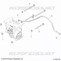 DRIVE TRAIN, GEARCASE MOUNTING, REAR