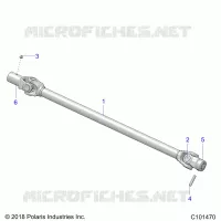 DRIVE TRAIN, PROP SHAFT, FRONT