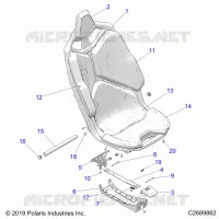 SEAT ASM., FRONT- Z24G4D92AN/BN/AZ/BZ (C2689862)