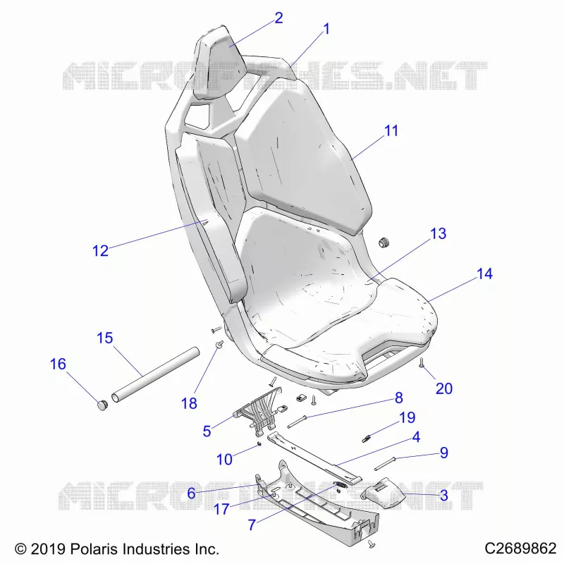 SEAT ASM., FRONT- Z24G4D92AN/BN/AZ/BZ (C2689862)