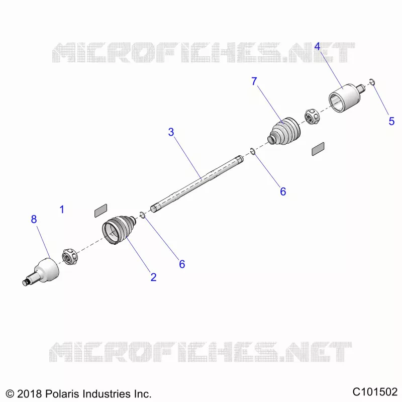 DRIVE TRAIN, DRIVE REAR SHAFT