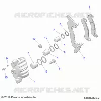 BRAKES, FRONT BRAKE CALIPER