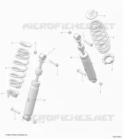 REAR SUSPENSION SHOCK AND MOUNTING