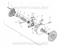 DRIVE CLUTCH ASSEMBLY 500 CARB 0962764, 500 CARB SKS 0962564,  500 CARB SKS (4931873187C006)