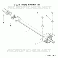 DRIVE TRAIN, MID PROP SHAFT