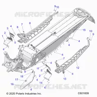 CHASSIS, CLUTCH GUARD, FOOTRESTS, AND RUNNINGBOARDS