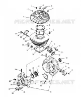 CRANKCASE AND CYLINDER 4X4 300 W958130 (4930183018C013)