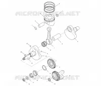 CRANKSHAFT AND PISTON
