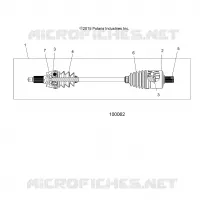 DRIVE TRAIN, DRIVE SHAFT, FRONT (FROM 2/16/16)