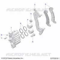 BRAKES, FRONT BRAKE CALIPER