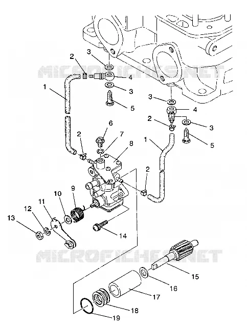 OIL PUMP ASSEMBLY 440 / 0930760 AND 440 SKS / 0930560 (4922932293034A)