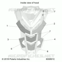 HOOD FOAM/FIBER