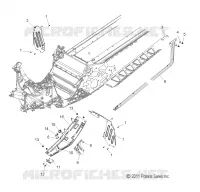 CHASSIS, CLUTCH GUARD AND FOOTRESTS (600/155 INCH)