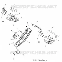 CHASSIS, CLUTCH GUARD AND FOOTRESTS