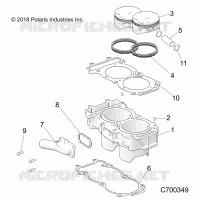 CYLINDER AND PISTON