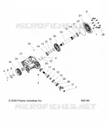 DRIVE TRAIN, RIGHT ANGLE GEARCASE ASM.