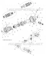DRIVE TRAIN, FRONT GEARCASE INTERNALS