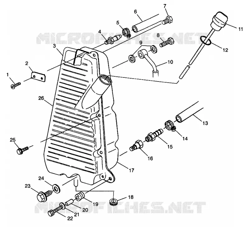 OIL TANK MAGNUM 2X4 W98AA42A (4945524552A012)