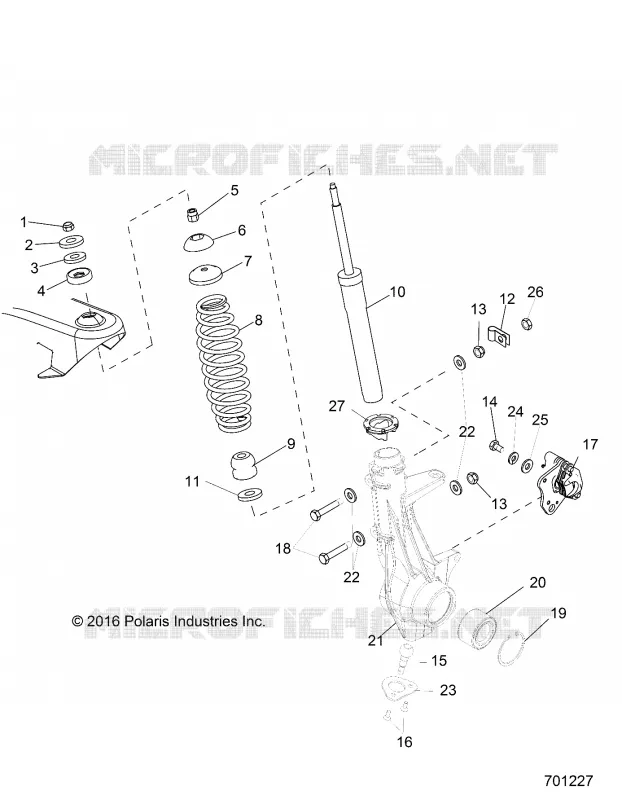 SUSPENSION, FRONT STRUT 