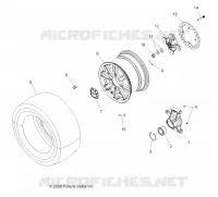 WHEELS, REAR AND HUB