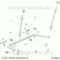 SUSPENSION, REAR STRUT STABILIZER