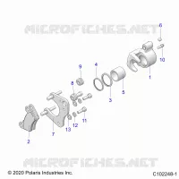 BRAKES, BRAKE FRONT BRAKE CALIPER
