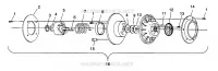 DRIVEN CLUTCH CLASSIC TOURING 0973365 AND EUROPEAN CLASSIC TOURING E973365 (4938493849C002)