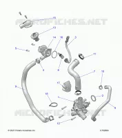 ENGINE, WATERPUMP AND BYPASS