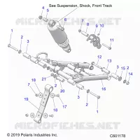 SUSPENSION, FRONT TORQUE ARM