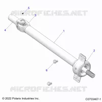DRIVE TRAIN, PROP SHAFT,MID, BEARING