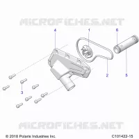 ENGINE, WATERPUMP IMPELLER AND COVER
