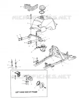 FUEL TANK AND CARBURETOR MOUNTING