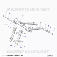 SUSPENSION, FRONT TORQUE ARM