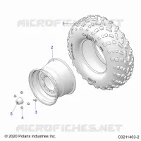 WHEELS, REAR TIRE