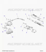 ENGINE, EXHAUST VALVE ASM. AND ACTUATOR
