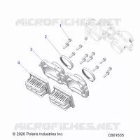 ENGINE, REED VALVE AND THROTTLE BODY ADAPTOR