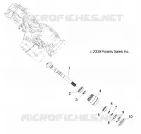 DRIVE TRAIN, MAIN GEARCASE OUTPUT SHAFT