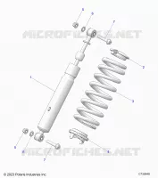 SUSPENSION, REAR SHOCK MOUNTING