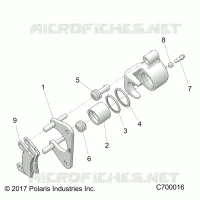 REAR BRAKE CALIPER